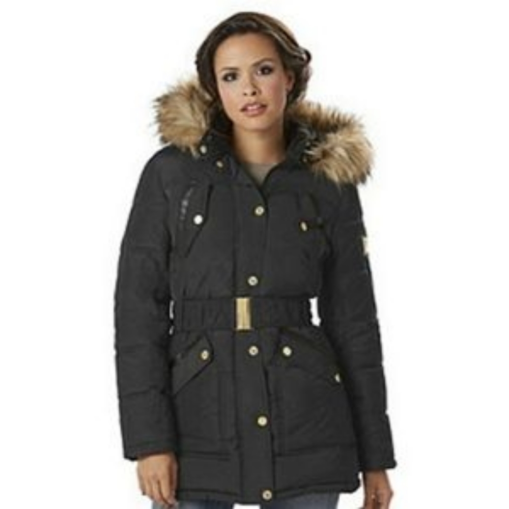 Rocawear black and gold winter coat